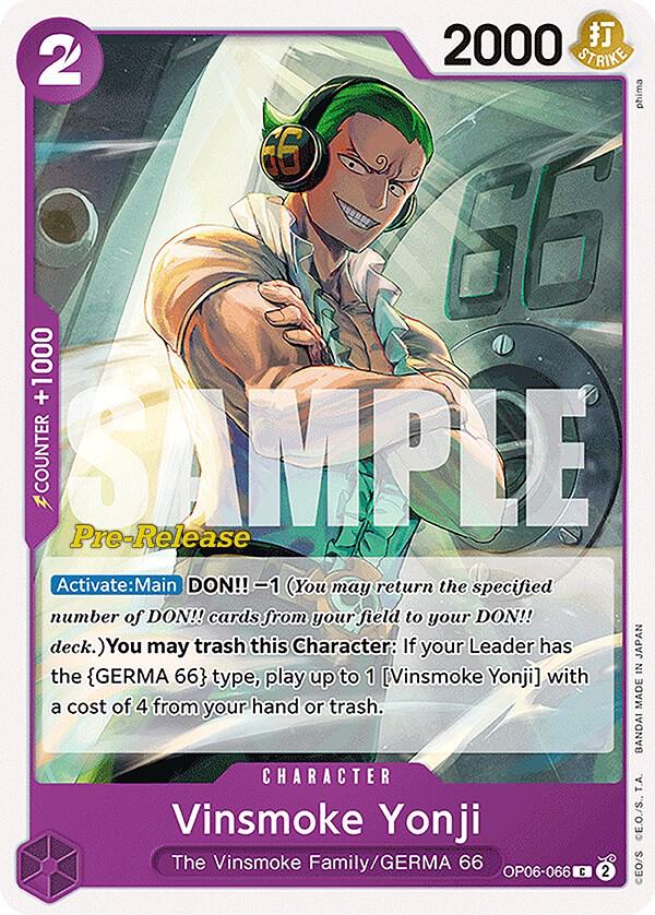 Vinsmoke Yonji OP06-066 One Piece card