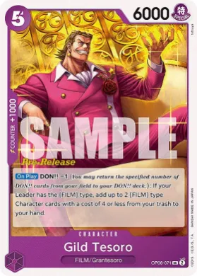 Gild Tesoro (OP06P OP06-071) Promos: Wings of the Captain