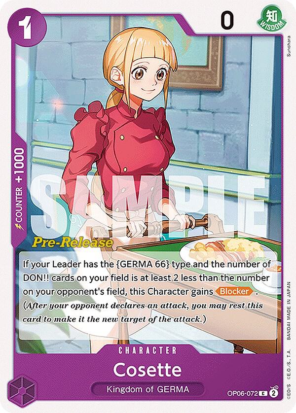 Cosette OP06-072 One Piece card