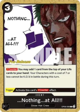 ...Nothing...at All!!! (OP06P OP06-096) Promos: Wings of the Captain