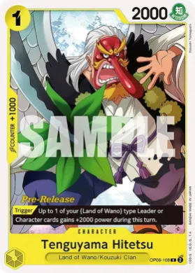 Tenguyama Hitetsu (OP06P OP06-108) Promos: Wings of the Captain