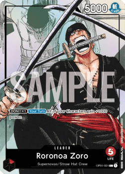 Roronoa Zoro OP01-001 One Piece card