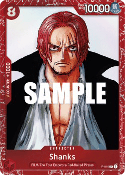 Shanks P-016 One Piece card