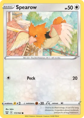 Spearow (BST 111) Battle Styles