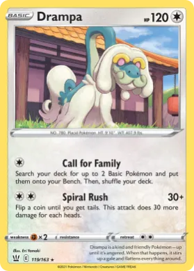 Drampa (BST 119) Battle Styles