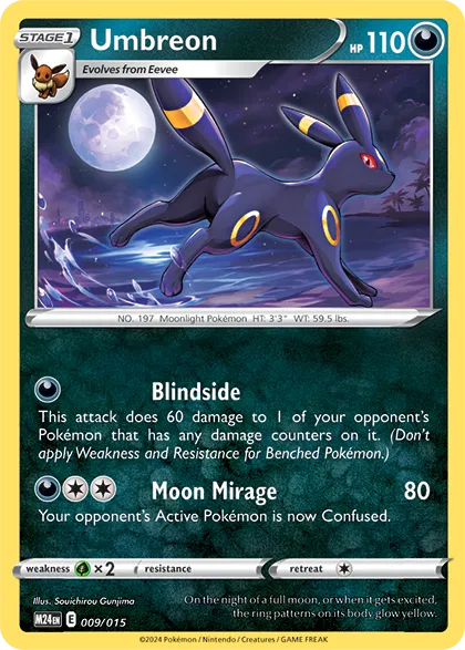 Umbreon 009/15 McDonald's Collection 2024 Pokémon Karte