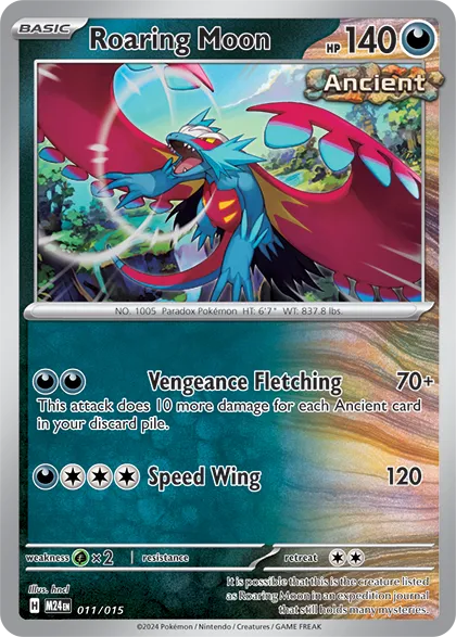 Roaring Moon 011/15 McDonald's Collection 2024 Pokémon Karte