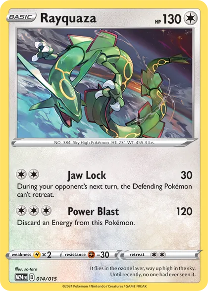 Rayquaza 014/15 McDonald's Collection 2024 Pokémon Karte