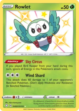 Rowlet (SHF SV001) Shining Fates