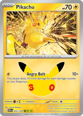 Pikachu (30C 052) 30th Celebration