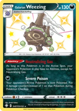 Galarian Weezing (SHF SV077) Shining Fates