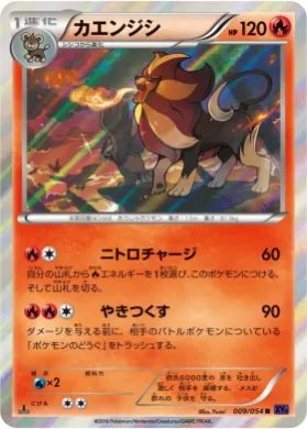 カエンジシ (Pyroar) (XY11b 009) Fever Burst Fighter