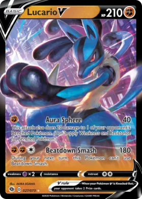 Lucario V (CPA 27) Champion's Path