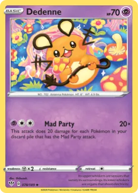 Dedenne (DAA 78) Darkness Ablaze