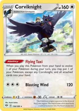 Corviknight (DAA 156) Darkness Ablaze