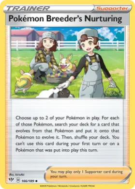 Pokémon Breeder's Nurturing (DAA 166) Darkness Ablaze