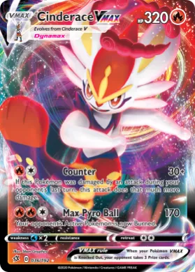 Cinderace VMAX (RCL 36) Rebel Clash