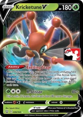 Kricketune V ( 006/163) Play! Pokémon Prize Pack Series One