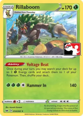 Rillaboom ( 014/202) Play! Pokémon Prize Pack Series One