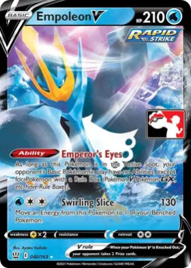 Empoleon V ( 040/163) Play! Pokémon Prize Pack Series One