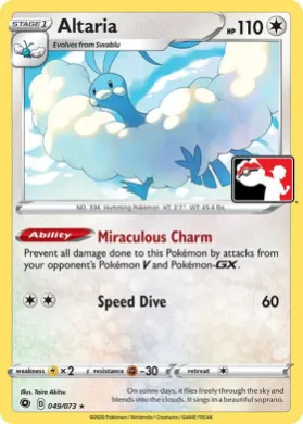 Altaria ( 049/073) Play! Pokémon Prize Pack Series One