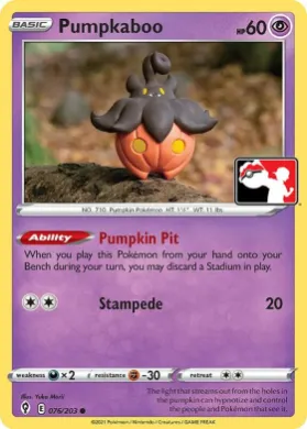 Pumpkaboo ( 076/203) Play! Pokémon Prize Pack Series One