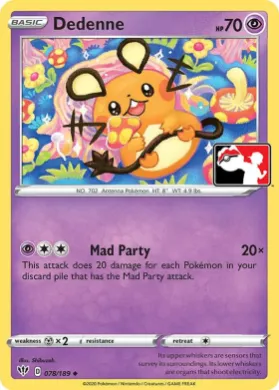 Dedenne ( 078/189) Play! Pokémon Prize Pack Series One