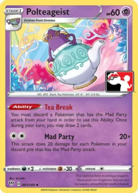 Polteageist ( 083/189) Play! Pokémon Prize Pack Series One