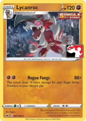Lycanroc ( 087/198) Play! Pokémon Prize Pack Series One