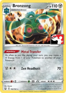 Bronzong ( 102/163) Play! Pokémon Prize Pack Series One