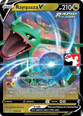 Rayquaza V ( 110/203) Play! Pokémon Prize Pack Series One