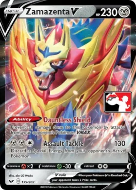 Zamazenta V ( 139/202) Play! Pokémon Prize Pack Series One