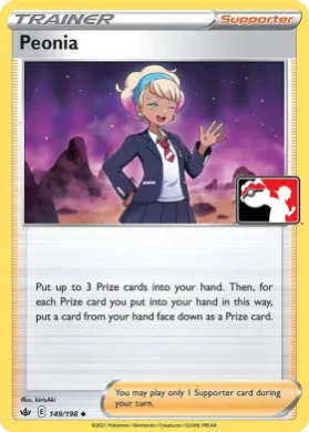 Peonia ( 149/198) Play! Pokémon Prize Pack Series One
