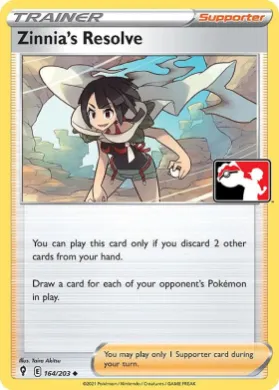 Zinnia's Resolve ( 164/203) Play! Pokémon Prize Pack Series One