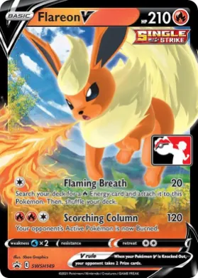 Flareon V ( SWSH149) Play! Pokémon Prize Pack Series One