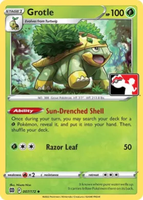 Grotle ( 007/172) Play! Pokémon Prize Pack Series Two