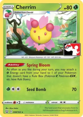 Cherrim ( 008/163) Play! Pokémon Prize Pack Series Two