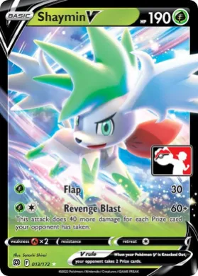Shaymin V ( 013/172) Play! Pokémon Prize Pack Series Two