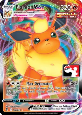 Flareon VMAX ( 018/203) Play! Pokémon Prize Pack Series Two