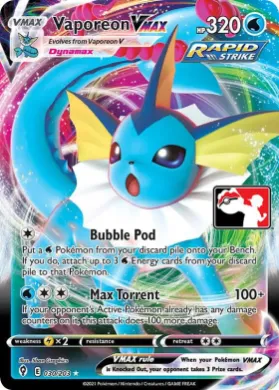 Vaporeon VMAX ( 030/203) Play! Pokémon Prize Pack Series Two