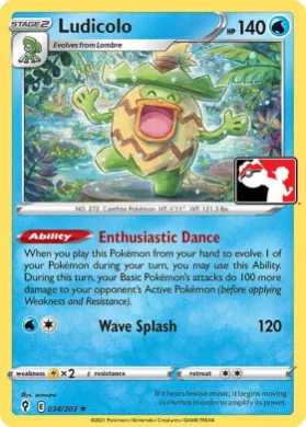 Ludicolo ( 034/203) Play! Pokémon Prize Pack Series Two