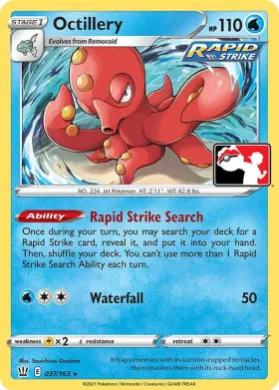 Octillery ( 037/163) Play! Pokémon Prize Pack Series Two