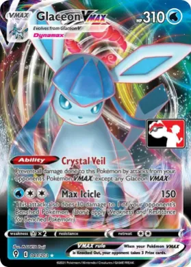 Glaceon VMAX ( 041/203) Play! Pokémon Prize Pack Series Two