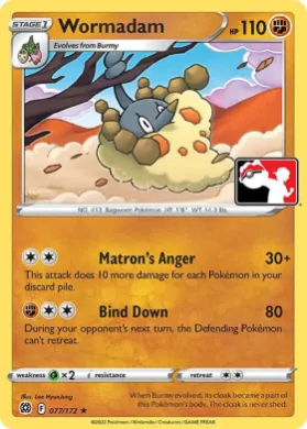 Wormadam ( 077/172) Play! Pokémon Prize Pack Series Two