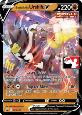 Single Strike Urshifu V ( 085/163) Play! Pokémon Prize Pack Series Two