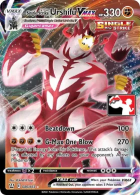 Single Strike Urshifu VMAX ( 086/163) Play! Pokémon Prize Pack Series Two