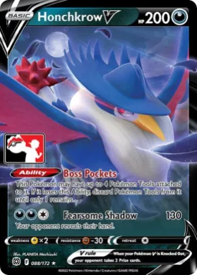 Honchkrow V ( 088/172) Play! Pokémon Prize Pack Series Two