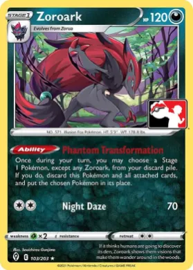Zoroark ( 103/203) Play! Pokémon Prize Pack Series Two