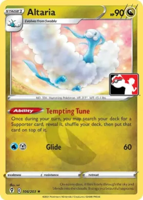 Altaria ( 106/203) Play! Pokémon Prize Pack Series Two