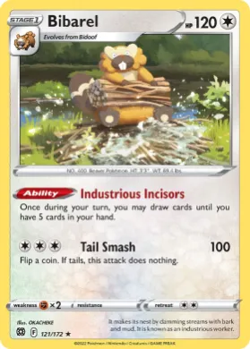 Bibarel ( 121/172) Play! Pokémon Prize Pack Series Two